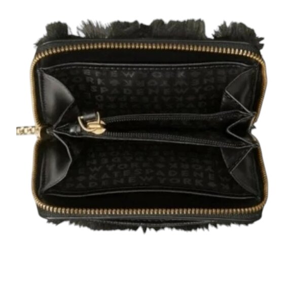 Kate Spade New York Dani Brighton Lane Black Cat Wallet with Keychain - Picture 7 of 7